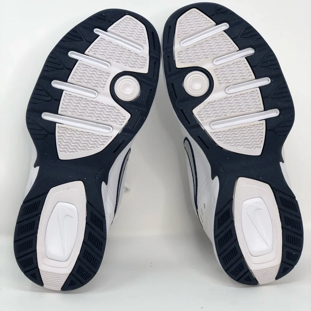 Nike Air Monarch IV 4E Wide 416355-102 Midnight Navy White Silver - Size 7 - Picture 2 of 10